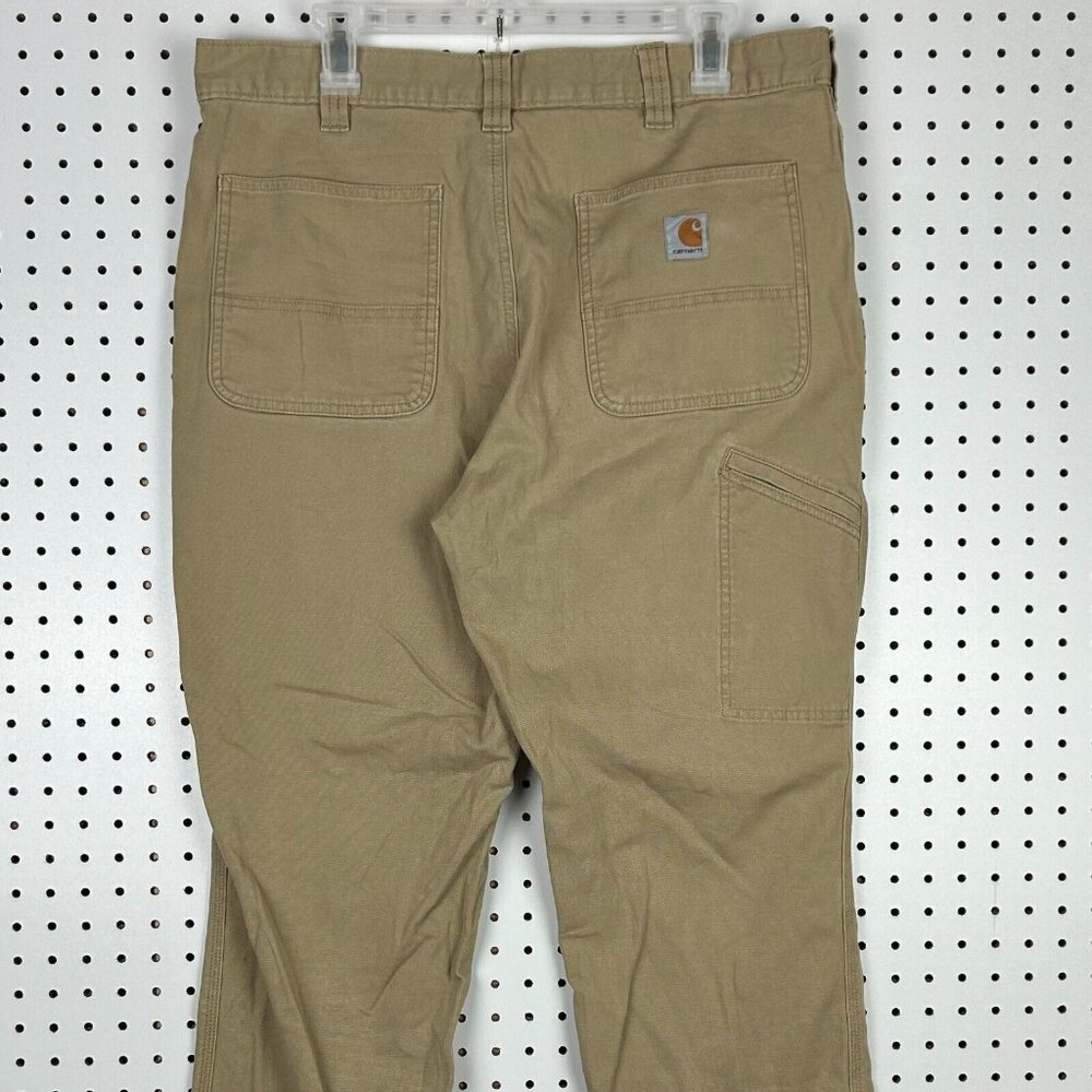 Carhartt Carpenter Pants 36x32 Khaki Tan 102291 253 Relaxed Fit Work Wear